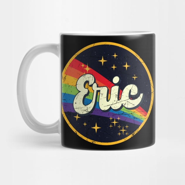 Eric // Rainbow In Space Vintage Grunge-Style by LMW Art